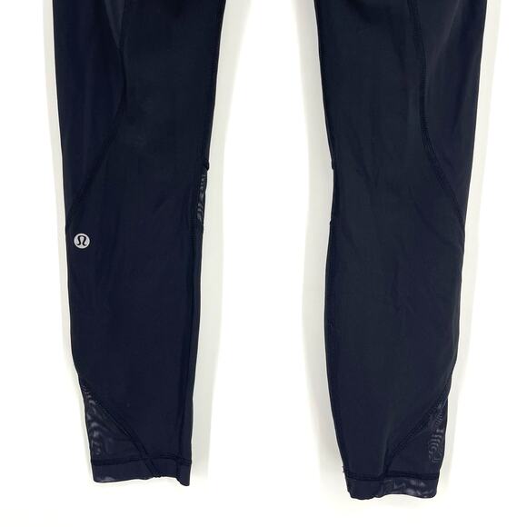 Lululemon Inspire Tight II Mesh Black Size 6 - Picture 4 of 11